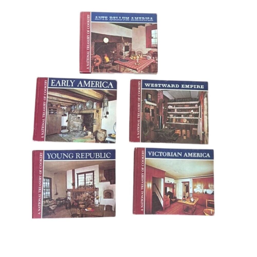 1967 Vincent Price National Treasury of Cookery 5 Book Set Charles Wysocki